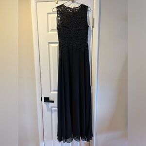 Aidan Mattox Maxi black dress in size 6